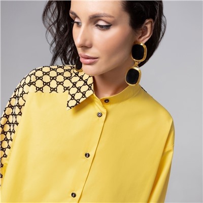 Рубашка дизайнерская, Моя философия – шик (жёлтая)