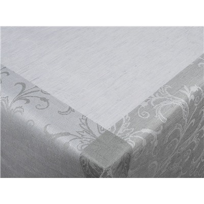 0с34 ЯК   Скатерть  178*178  "Волшебница"  цв. серый/черный