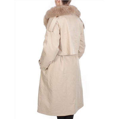 21003 BEIGE Пальто зимнее женское MAILILUO (150 гр. холлофайбера)