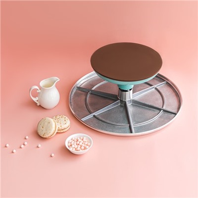 Подставка для торта вращающаяся «Лазурь», d=31 см, МИКС