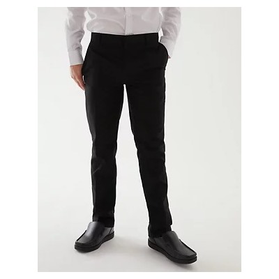 2pk Boys' Slim Leg School Trousers (2-18 Yrs)