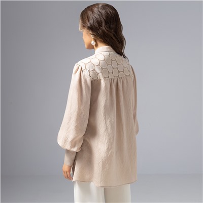 Рубашка вискозная, Кружевной повод (пульс сердца)