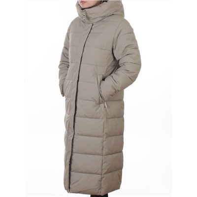 2338 LT. GREEN (OLIVE) Пальто зимнее женское (200 гр. холлофайбер)