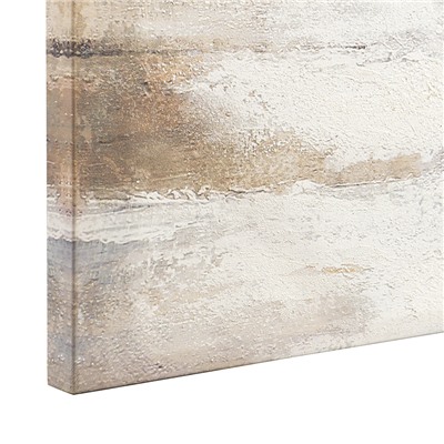 Панно декоративное с ручной росписью By Feel, 80х80 см, бежевое