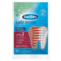 DenTek Easy Brush Interdental-Bürstchen Größe 2 Зубочистки ISO 2 = 0,5 mm, 12 шт