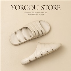 Bathroom leaky sandals for women in summer bathroom bathroom bathroom bathing anti-slip anti-odor hollow eva men's shower