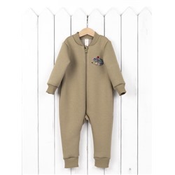 Комбинезон на стопе Baby Boom К381/2-Ф Ёжик светло-оливковый