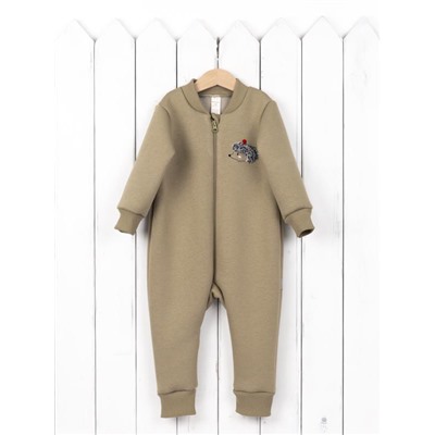 Комбинезон на стопе Baby Boom К381/2-Ф Ёжик светло-оливковый