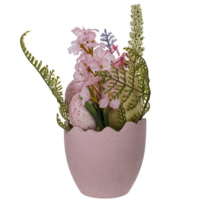 Цветочная композиция "Пасхальная", L8,5 W8,5 H17 см, 2в.