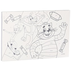 Картина по номерам для детей «Простоквашино», 20×30 см