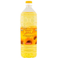 Масло подсолнечное рафинированное "Санни Голд" 1л