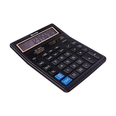 Калькулятор настольный Eleven SDC888TII, 12-разрядный, 159×205×27 мм, двойное питание, чёрный