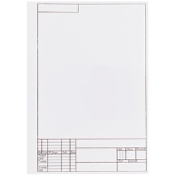 Папка для черчения А4, 10л., ArtSpace, с вертикальной рамкой, 160г/м2