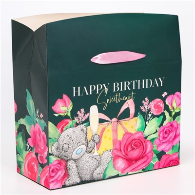 Пакет-коробка, "Happy Birthday", Me To You, 28 х 20 х 13 см