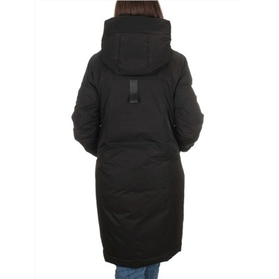 2316 BLACK Пальто зимнее женское (200 гр. холлофайбера)