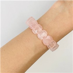 Радуга Самоцветов Браслет из Розового кварца