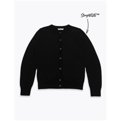 Girls' Pure Cotton School Cardigan (9-18 Yrs)