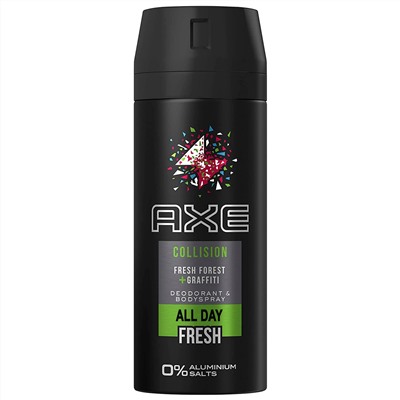 Дезодорант Спрей AXE COLLISION Fresh Forest&amp;Graffiti 150 мл