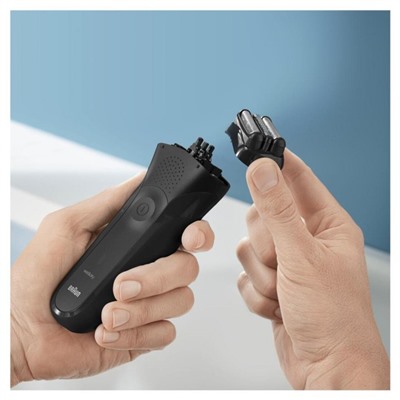Braun Elektrischer Rasierer fur Manner quot;Series 3 301quot; in Schwarz + Reisebeutel  Электробритва для мужчин "Серия 3 301" в черном + дорожная сумка