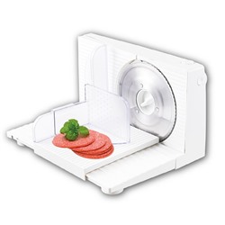 Ломтерезка KELLI KL-9001 цвет БЕЛЫЙ 150Вт толщина нарезки-1-15мм нож-170мм 1 режим скорости (4)