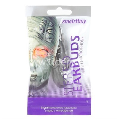 Наушники SmartBuy S6 (черные) цветной пакет