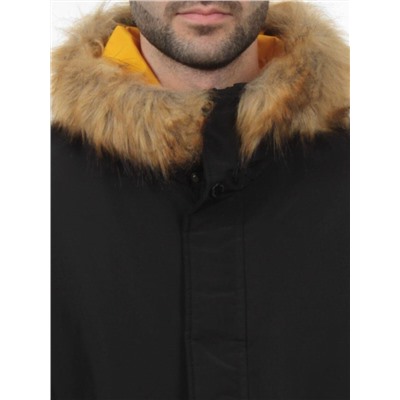 2170 BLACK YELLOW Куртка мужская зимняя облегченная (150 гр. холлофайбер)