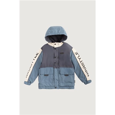 Куртка утеплённая для мальчика NIKASTYLE 4м4325 Графит джинс Nikastyle