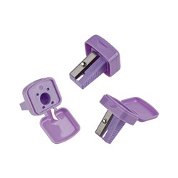 Точилка пластиковая Faber-Castell Mini box,1 отверстие, контейнер, ассорти, пастельные цвета