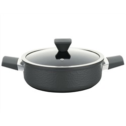 819-008 Сотейник 4,2л с крышкой 28см HAMMER в под.уп.(х6)Алюминий