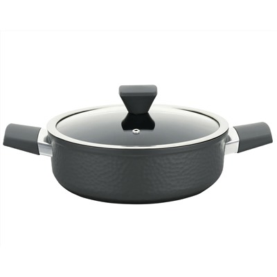 819-008 Сотейник 4,2л с крышкой 28см HAMMER в под.уп.(х6)Алюминий