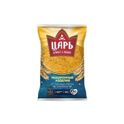 ЦАРЬ Макароны ВЕРМИШЕЛЬ ТОНКАЯ гр.А в/с 400гр