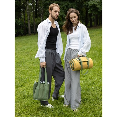 Плед для пикника и отдыха на пляже Smart Picnic, горчичный