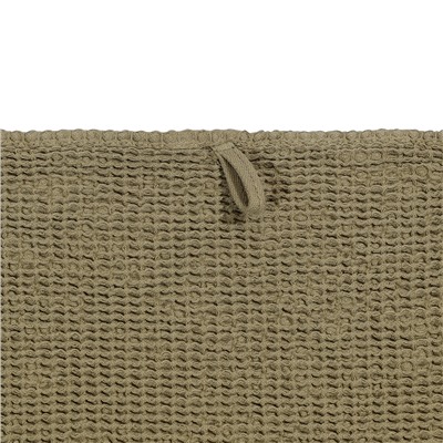 Полотенце банное из умягченной вафли цвета хаки из коллекции Essential, 70x140 см