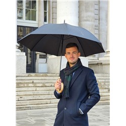 G807-01 Black (Черный) Зонт мужской трость Fulton