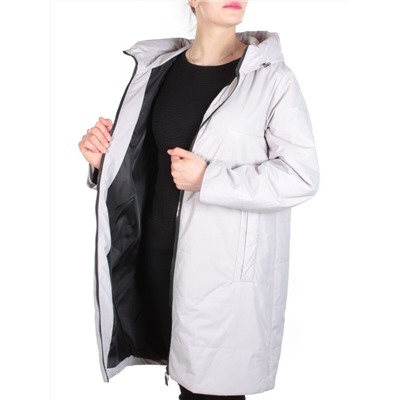 M820 GRAY Пальто демисезонное женское (100 гр. синтепон)