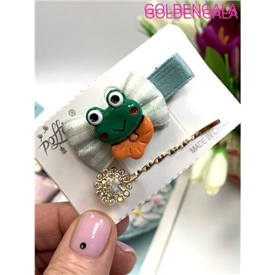 Набор зажимов для волос 2 шт 5 см УТ11 тип 8