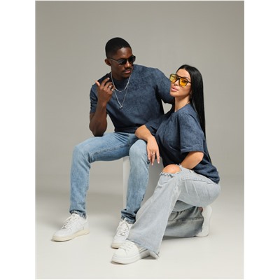 Футболка "Винтаж" синий  Мужская