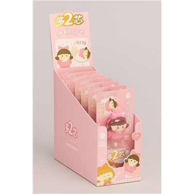 Корректор "Girlfriend", pink + 2 сменных блока, шоу-бокс 8 шт.