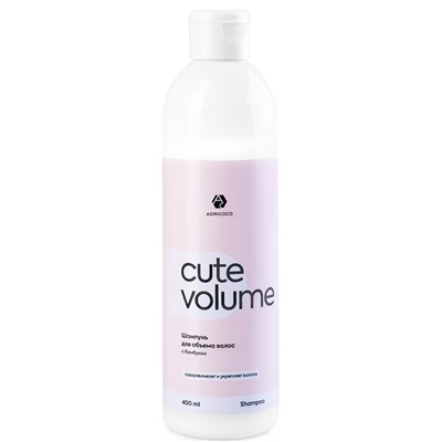 ADRICOCO Шампунь 400 мл CUTE VOLUME с бамбуком Объем волос