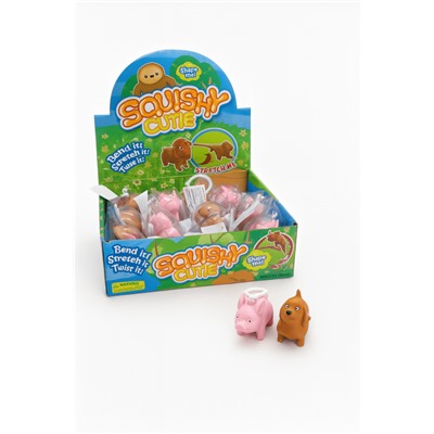 Брелок мялка - антистресс «Pretty aminals», шоубокс 12 шт.