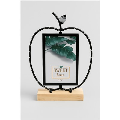 Фоторамка со светодиодами «Apple», black, металл (10*15 см)