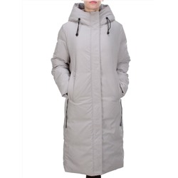 2233 BEIGE Пальто женское зимнее AKIDSEFRS (200 гр. холлофайбера)