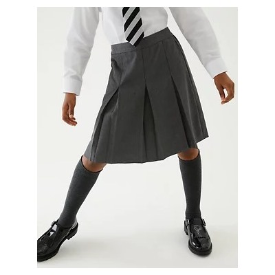 Girls' Longer Length School Skirt (2-16 Yrs)