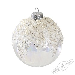 Шар "Японский жемчуг" (стекло) 8 см