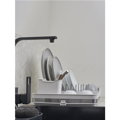 Сушилка для посуды Atle раздвижная большая, белая