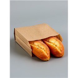 Пакет бумажный фасовочный, крафт, V - образное дно 20×14×6 см