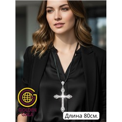 Кулон на кожаном шнурке "Женская грация" Арт КШ2130/21