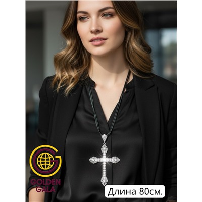 Кулон на кожаном шнурке "Женская грация" Арт КШ2130/21