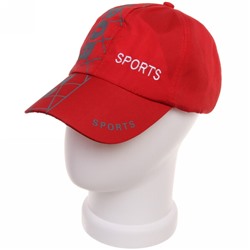 Бейсболка спортивная "Sport", цвет красный, р58