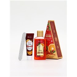 URAL LAB Арома Саунд Набор гель для душа, крем для рук и пилка для ногтей, глинтвейн